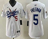 Youth Los Angeles Dodgers #5 Freddie Freeman White Vapor Premier Limited Stitched Jersey,baseball caps,new era cap wholesale,wholesale hats