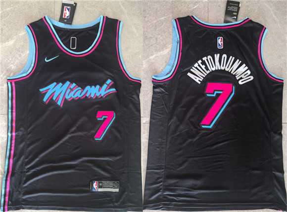 Men's Miami Heat #7 Giannis Antetokounmpo Black 2026 Original Vice Nights Swingman Stitched Jersey,We sell and wholesale Men's Miami Heat #7 Giannis Antetokounmpo Black 2026 Original Vice Nights Swingman Stitched Jersey on line form chian!