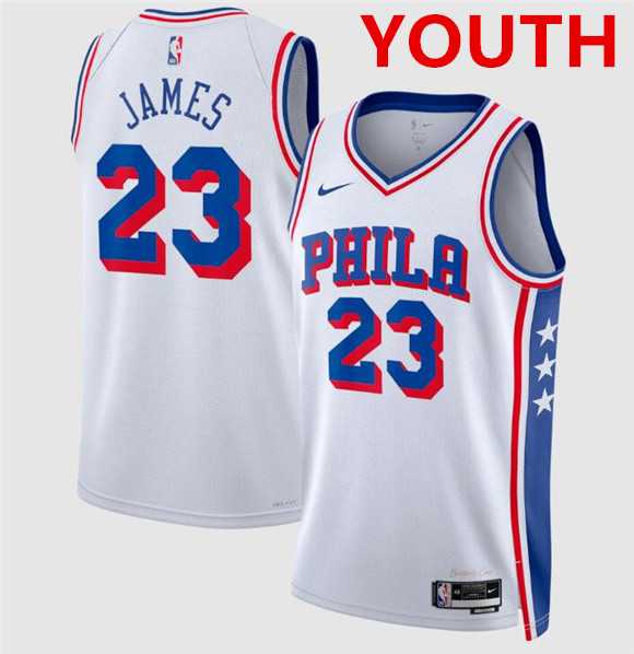 Youth Philadelphia 76ers #23 LeBron James White 2026 Association Edition Stitched Jersey,We sell and wholesale Youth Philadelphia 76ers #23 LeBron James White 2026 Association Edition Stitched Jersey on line form chian!