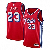 Men's Philadelphia 76ers #23 LeBron James Red 2026 Statement Edition Stitched Jersey,baseball caps,new era cap wholesale,wholesale hats