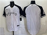 Men's San Antonio Spurs Blank White Stitched Baseball Jersey,baseball caps,new era cap wholesale,wholesale hats