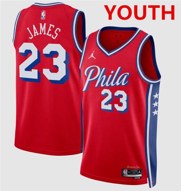 Youth Philadelphia 76ers #23 LeBron James Red 2026 Statement Edition Stitched Jersey Dzhi,We sell and wholesale Youth Philadelphia 76ers #23 LeBron James Red 2026 Statement Edition Stitched Jersey Dzhi on line form chian!