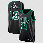 Men's Boston Celtics #13 Paul George Black Statement Edition Stitched Jersey Dzhi,baseball caps,new era cap wholesale,wholesale hats