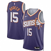 Men's Phoenix Suns #15 Devin Booker Purple 2026 Icon Edition Stitched Jersey Dzhi,baseball caps,new era cap wholesale,wholesale hats