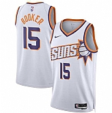 Men's Phoenix Suns #15 Devin Booker White 2026 Association Edition Stitched Jersey Dzhi,baseball caps,new era cap wholesale,wholesale hats