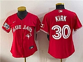 Youth Toronto Blue Jays #30 Alejandro Kirk Red 50 Seasons Patch Stitched Jersey,baseball caps,new era cap wholesale,wholesale hats