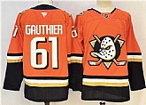 Men's Anaheim Ducks #61 Cutter Gauthier Orange 2026 Home Stitched Hockey Jersey,baseball caps,new era cap wholesale,wholesale hats