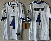 Women's Baltimore Ravens #4 Zay Flowers Limited White Vapor FUSE Jersey,baseball caps,new era cap wholesale,wholesale hats