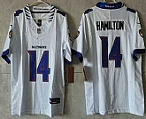 Women's Baltimore Ravens #14 Kyle Hamilton Limited White Vapor FUSE Jersey,baseball caps,new era cap wholesale,wholesale hats