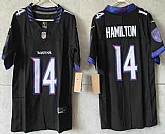 Women's Baltimore Ravens #14 Kyle Hamilton Limited Black Vapor FUSE Jersey,baseball caps,new era cap wholesale,wholesale hats