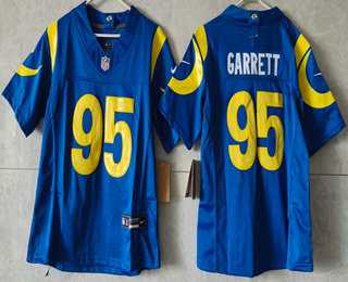 Women's Los Angeles Rams #95 Myles Garrett Limited Blue FUSE Vapor Jersey,We sell and wholesale Women's Los Angeles Rams #95 Myles Garrett Limited Blue FUSE Vapor Jersey on line form chian!
