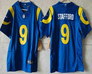 Women's Los Angeles Rams #9 Matthew Stafford Limited Blue FUSE Vapor Jersey,We sell and wholesale Women's Los Angeles Rams #9 Matthew Stafford Limited Blue FUSE Vapor Jersey on line form chian!