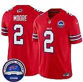 Men's Buffalo Bills #2 D.J. Moore Red F.U.S.E. 2026 Inaugural Season at Highmark Stadium Stitched Jersey Dzhi,baseball caps,new era cap wholesale,wholesale hats