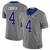 Men's Buffalo Bills #4 James Cook III Gray F.U.S.E. 2026 Nickel City Vapor Stitched Jersey Dzhi,baseball caps,new era cap wholesale,wholesale hats