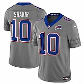 Men's Buffalo Bills #10 Khalil Shakir Gray F.U.S.E. 2026 Nickel City Vapor Stitched Jersey Dzhi,baseball caps,new era cap wholesale,wholesale hats