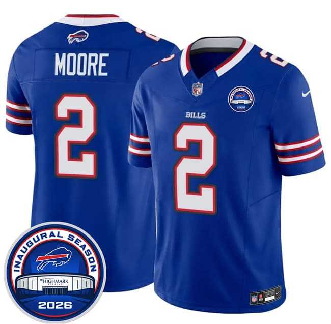 Men's Buffalo Bills #2 D.J. Moore Blue F.U.S.E. 2026 Inaugural Season at Highmark Stadium Stitched Jersey Dzhi,We sell and wholesale Men's Buffalo Bills #2 D.J. Moore Blue F.U.S.E. 2026 Inaugural Season at Highmark Stadium Stitched Jersey Dzhi on line form chian!