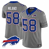 Men's Buffalo Bills #58 Matt Milano Gray F.U.S.E. 2026 Nickel City Vapor Stitched Jersey Dzhi,baseball caps,new era cap wholesale,wholesale hats