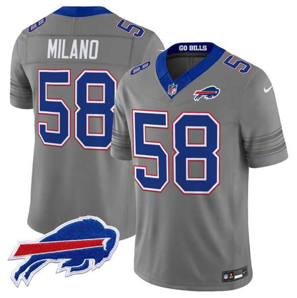 Men's Buffalo Bills #58 Matt Milano Gray F.U.S.E. 2026 Nickel City Vapor Stitched Jersey Dzhi,We sell and wholesale Men's Buffalo Bills #58 Matt Milano Gray F.U.S.E. 2026 Nickel City Vapor Stitched Jersey Dzhi on line form chian!