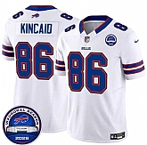 Men's Buffalo Bills #86 Dalton Kincaid White F.U.S.E. 2026 Inaugural Season at Highmark Stadium Stitched Jersey Dzhi,baseball caps,new era cap wholesale,wholesale hats