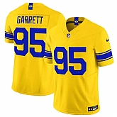 Men's Los Angeles Rams #95 Myles Garrett Yellow 2026 F.U.S.E. Vapor Limited Stitched Jersey Dzhi,baseball caps,new era cap wholesale,wholesale hats
