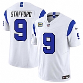 Men's Los Angeles Rams #9 Matthew Stafford White 2026 F.U.S.E. With 4- Star C Patch Vapor Limited Stitched Jersey Dzhi,baseball caps,new era cap wholesale,wholesale hats