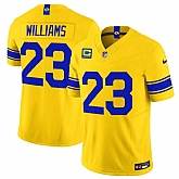 Men's Los Angeles Rams #23 Kyren Williams Yellow 2026 F.U.S.E. With 4- Star C Patch Vapor Limited Stitched Jersey Dzhi,baseball caps,new era cap wholesale,wholesale hats