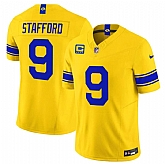 Men's Los Angeles Rams #9 Matthew Stafford Yellow 2026 F.U.S.E. With 4- Star C Patch Vapor Limited Stitched Jersey Dzhi,baseball caps,new era cap wholesale,wholesale hats