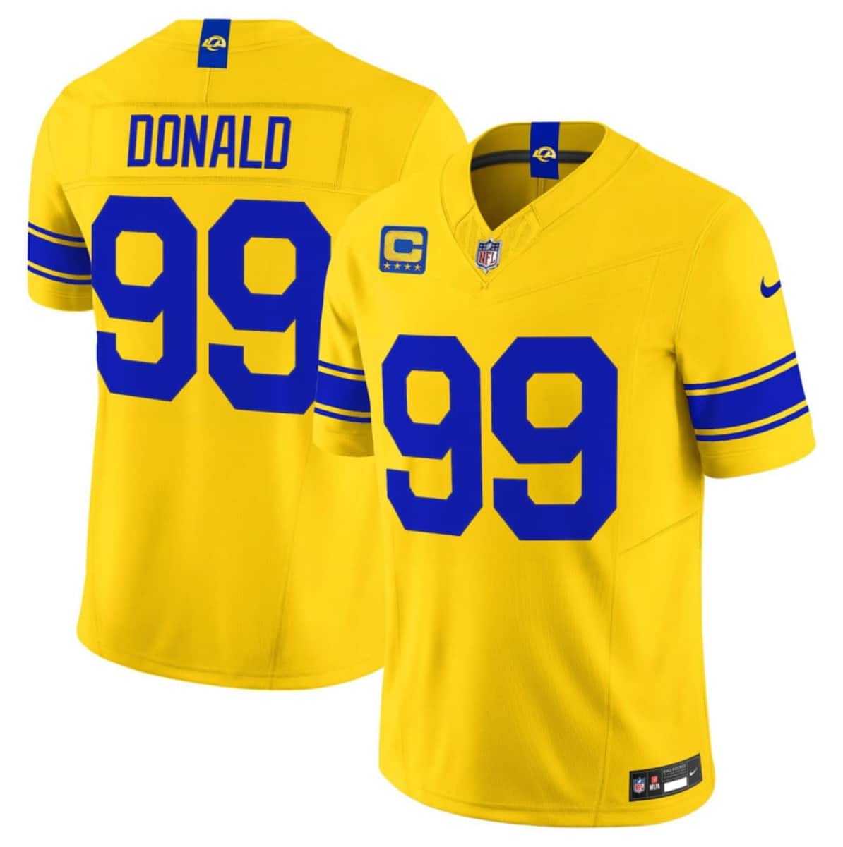 Men's Los Angeles Rams #99 Aaron Donald Yellow 2026 F.U.S.E. With 4- Star C Patch Vapor Limited Stitched Jersey Dzhi,We sell and wholesale Men's Los Angeles Rams #99 Aaron Donald Yellow 2026 F.U.S.E. With 4- Star C Patch Vapor Limited Stitched Jersey Dzhi on line form chian!