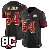 Men's San Francisco 49ers #54 Fred Warner Black 80th Anniversary Patch Rivalries 2026 F.U.S.E. Vapor Untouchable Limited Stitched Jersey Dzhi,baseball caps,new era cap wholesale,wholesale hats