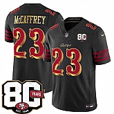 Men's San Francisco 49ers #23 Christian McCaffrey Black 80th Anniversary Patch Rivalries 2026 F.U.S.E. Vapor Untouchable Limited Stitched Jersey Dzhi,baseball caps,new era cap wholesale,wholesale hats