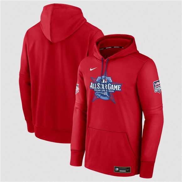 Men's National League Red 2026 MLB All-Star Game Therma-FIT Hoodie,We sell and wholesale Men's National League Red 2026 MLB All-Star Game Therma-FIT Hoodie on line form chian!