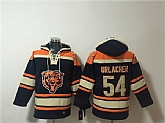 Men's Chicago Bears ##54 Brian Urlacher Navy Ageless Must-Have Lace-Up Pullover Hoodie,baseball caps,new era cap wholesale,wholesale hats