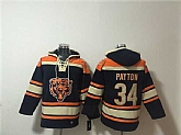 Men's Chicago Bears #34 Walter Payton Navy Ageless Must-Have Lace-Up Pullover Hoodie,baseball caps,new era cap wholesale,wholesale hats