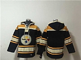 Men's Pittsburgh Steelers Blank Black Ageless Must-Have Lace-Up Pullover Hoodie,baseball caps,new era cap wholesale,wholesale hats
