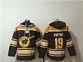 Men's San Diego Padres #19 Tony Gwynn Brown Gold Ageless Must-Have Lace-Up Pullover Hoodie,baseball caps,new era cap wholesale,wholesale hats