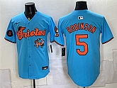 Men's Baltimore Orioles #5 Brooks Robinson Blue With Patch Vapor Premier Limited Stitched Jersey Dzhi,baseball caps,new era cap wholesale,wholesale hats