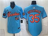 Men's Baltimore Orioles #35 Adley Rutschman Blue With Patch Vapor Premier Limited Stitched Jersey Dzhi,baseball caps,new era cap wholesale,wholesale hats