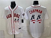 Men's Boston Red Sox #44 Aroldis Chapman White 2026 USA 250 Fourth of July Home Stitched Jersey Dzhi,baseball caps,new era cap wholesale,wholesale hats