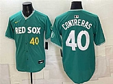 Men's Boston Red Sox #40 Willson Contreras Green 2025 City Connect Limited Stitched Jersey1,baseball caps,new era cap wholesale,wholesale hats