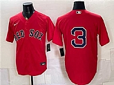 Men's Boston Red Sox #3 Ceddanne Rafaela Red Cool Base Stitched Jersey,baseball caps,new era cap wholesale,wholesale hats