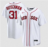 Men's Boston Red Sox #31 Adley Rutschman White Cool Base Stitched Jersey Dzhi,baseball caps,new era cap wholesale,wholesale hats