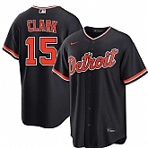 Men's Detroit Tigers #15 Max Clark Navy Alternate Stitched Jersey Dzhi,baseball caps,new era cap wholesale,wholesale hats