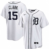 Men's Detroit Tigers #15 Max Clark White 2026 Cool Base Stitched Jersey Dzhi,baseball caps,new era cap wholesale,wholesale hats