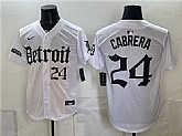 Men's Detroit Tigers #24 Miguel Cabrera 2026 White 'Motor Gothic Edition' Vapor Premier Limited Stitched Jersey Dzhi,baseball caps,new era cap wholesale,wholesale hats