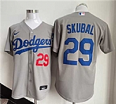 Men's Los Angeles Dodgers #29 Tarik Skubal Gray 2026 Cool Base Stitched Jersey,baseball caps,new era cap wholesale,wholesale hats