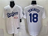 Men's Los Angeles Dodgers x KAWS #18 Yoshinobu Yamamoto White Vapor Premier Limited Stitched Jersey,baseball caps,new era cap wholesale,wholesale hats