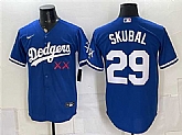Men's Los Angeles Dodgers x KAWS #29 Tarik Skubal Royal Vapor Premier Limited Stitched Jersey,baseball caps,new era cap wholesale,wholesale hats