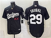 Men's Los Angeles Dodgers x KAWS #29 Tarik Skubal Black Vapor Premier Limited Stitched Jersey,baseball caps,new era cap wholesale,wholesale hats
