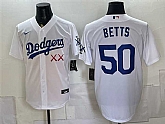 Men's Los Angeles Dodgers x KAWS #50 Mookie Betts White Vapor Premier Limited Stitched Jersey,baseball caps,new era cap wholesale,wholesale hats