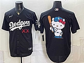 Men's Los Angeles Dodgers x KAWS Team Big Logo Black Vapor Premier Limited Stitched Jersey Dzhi,baseball caps,new era cap wholesale,wholesale hats